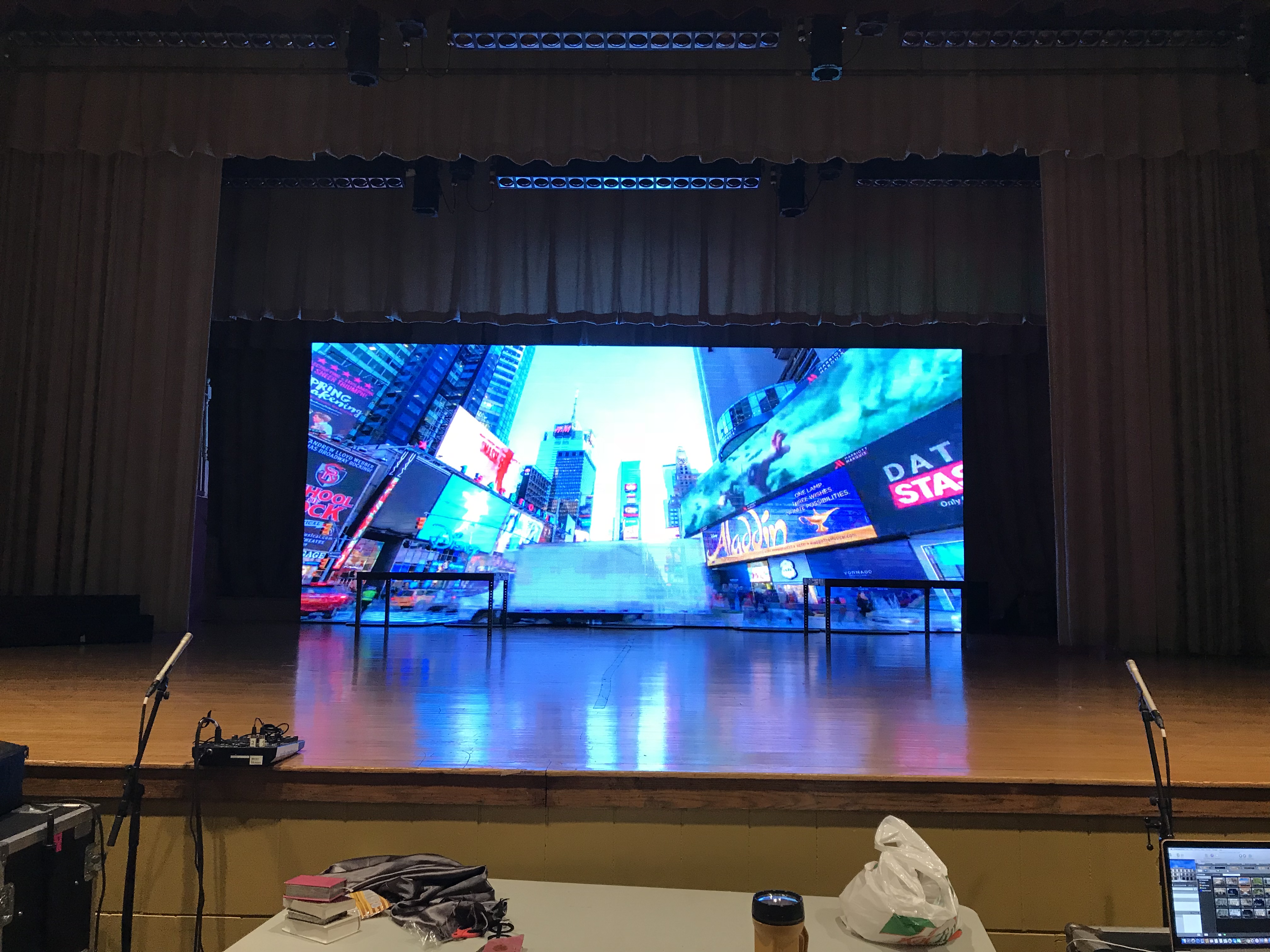 10' x 24' Video Wall for Play Backdrop
