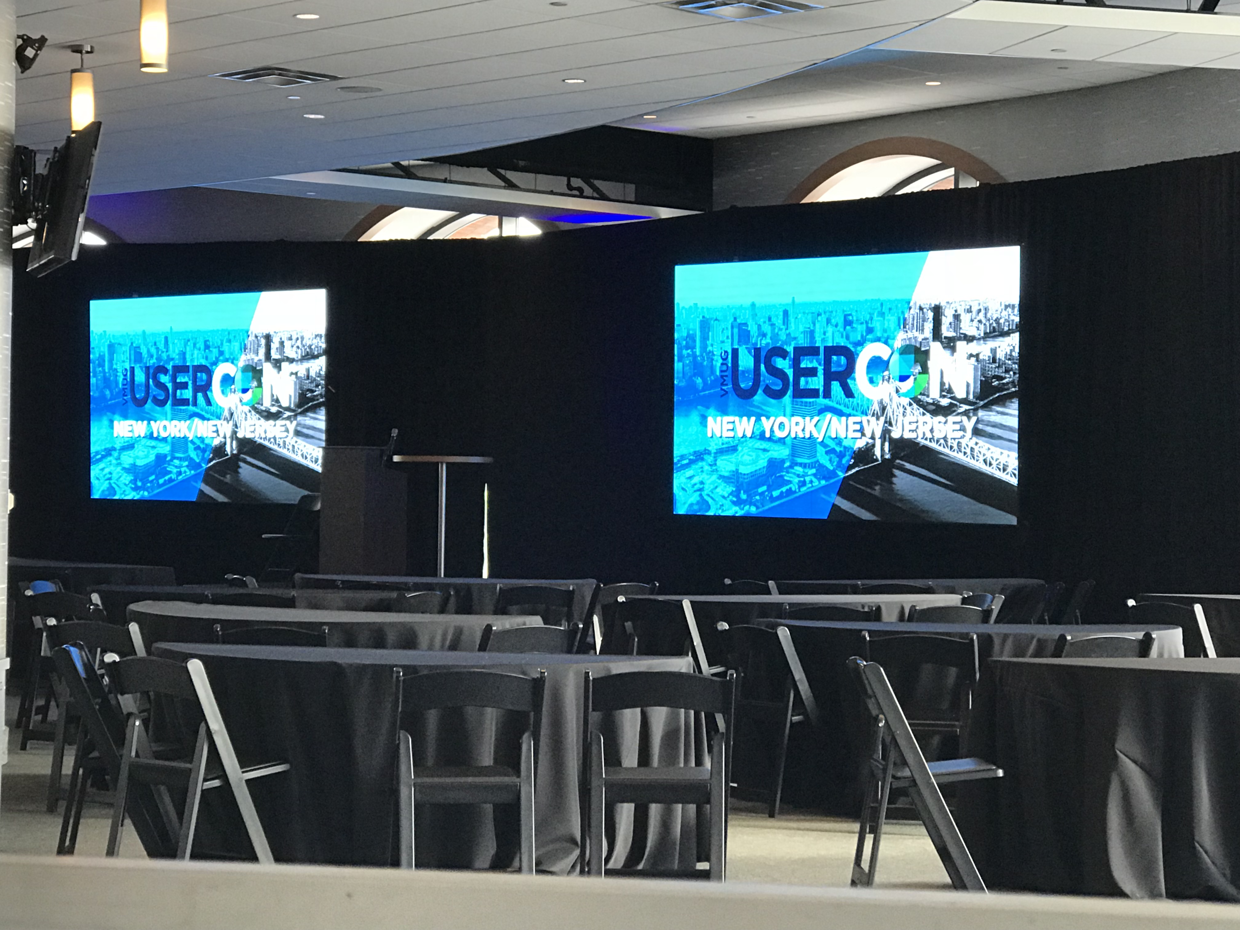 Dual 6.5' x 12' Video Wall
