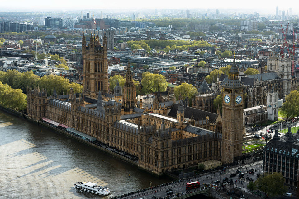 The Houses of Parliament and the Elizabeth Tower housing the most famous bell in the world, Big Ben.