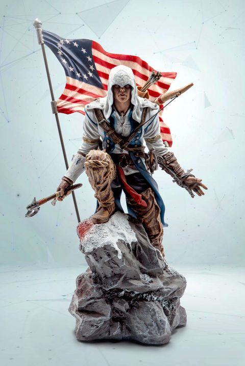 The Freedom Edition of Assassin's Creed III includes a highly detailed 9" Connor figure with removable American flag pole.