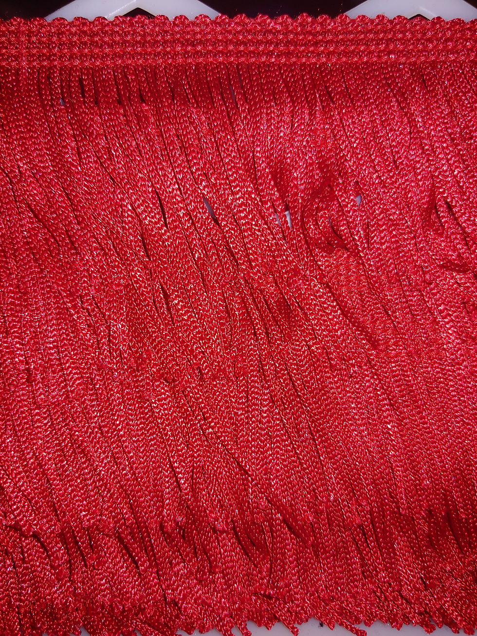 Thumbnail: Sown on Fringes w/Border of Blue
