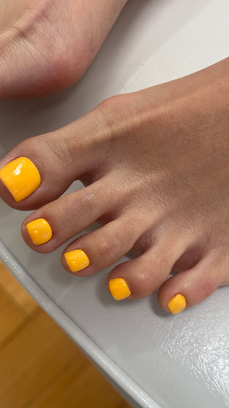 Russian Pedicure with Regular polish