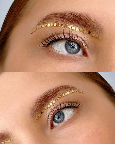 Single extensions applied to each natural lash for a subtle, natural look
