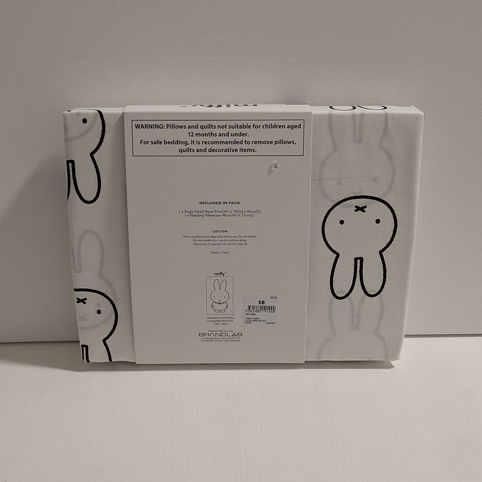 Thumbnail: Miffy Fitted Sheet Set - Single Bed