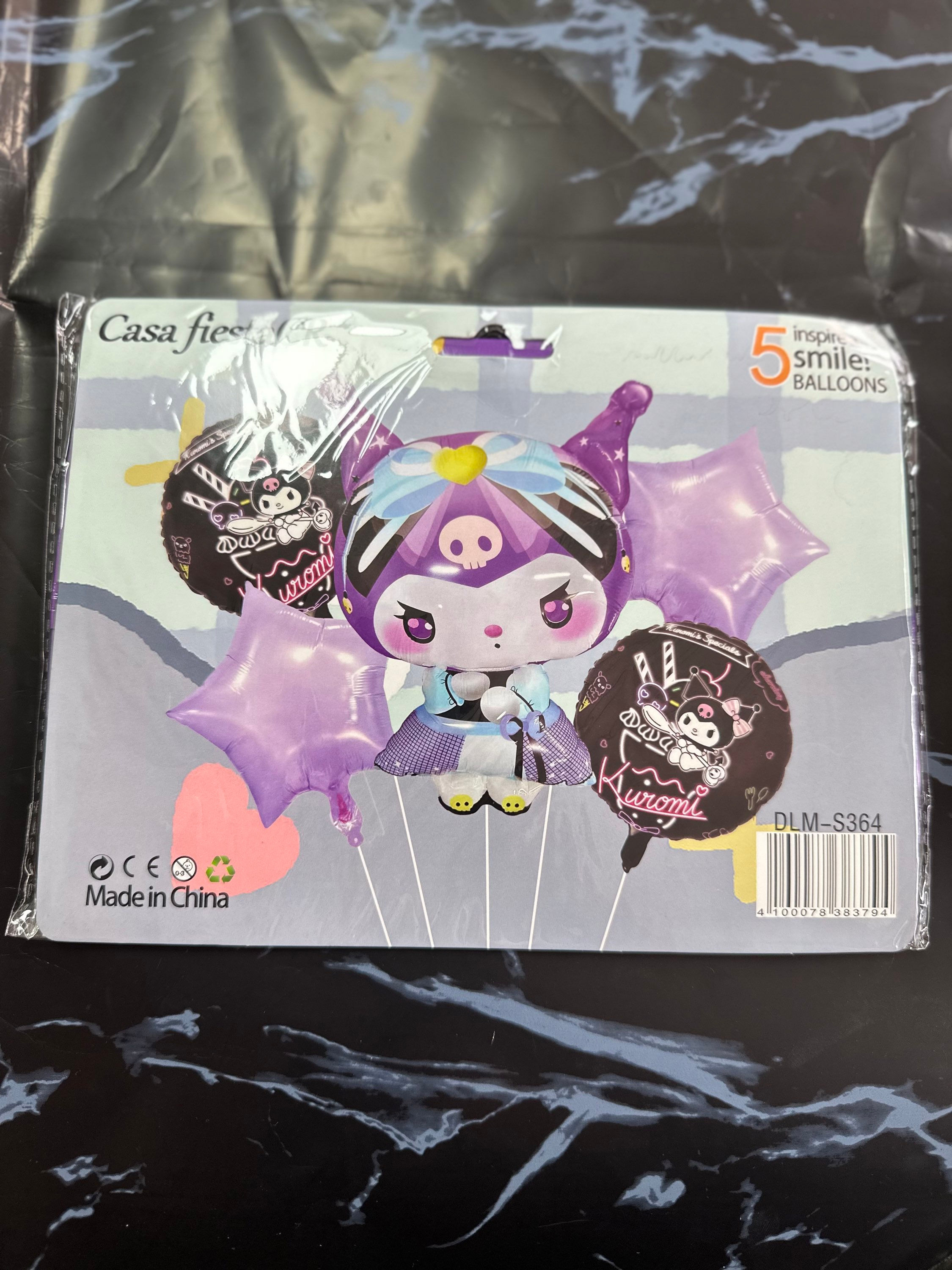 set globo metálico 5pcs(气球5件套） 