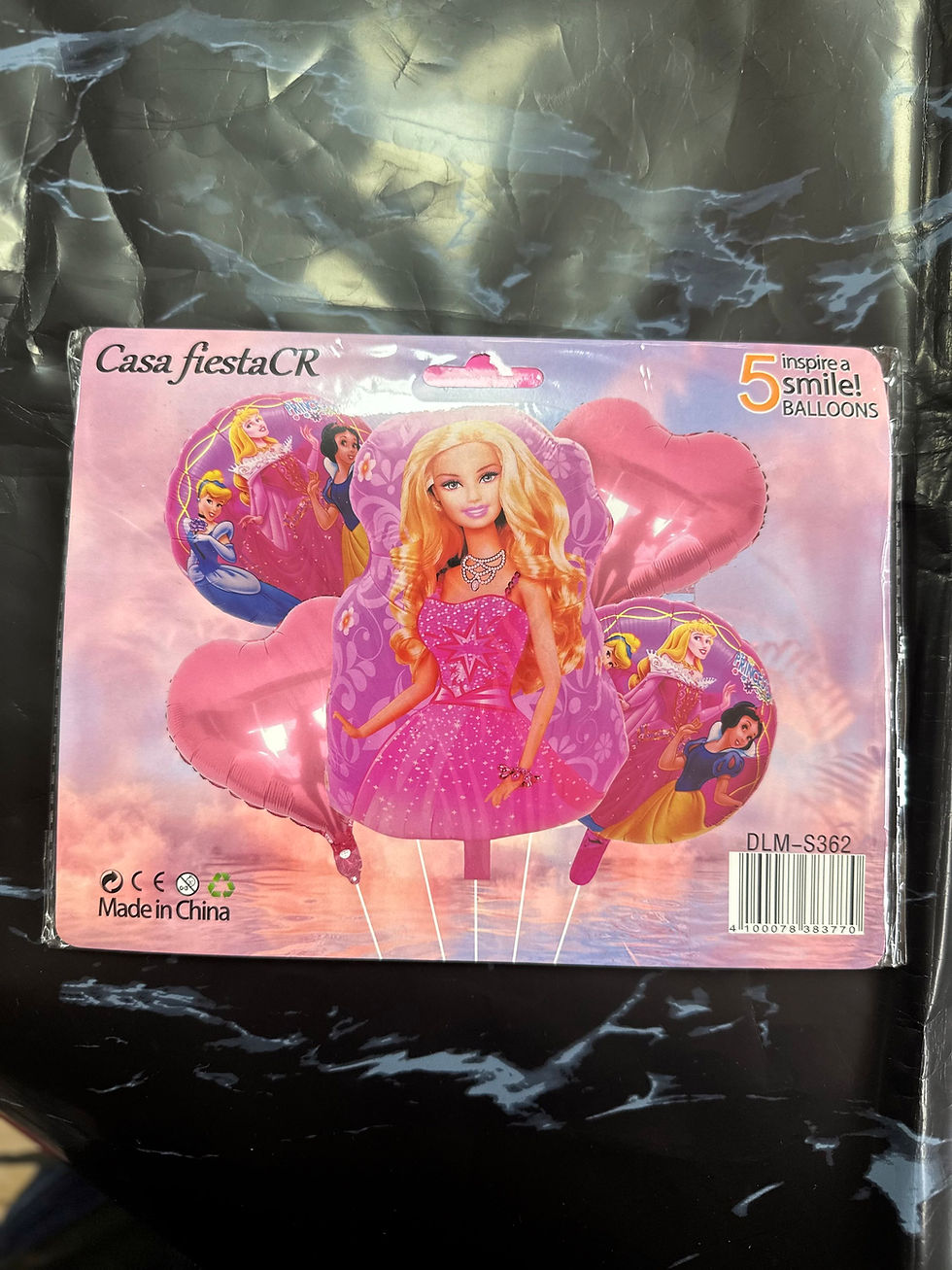 Miniatura: set globo metálico 5pcs(气球5件套） 