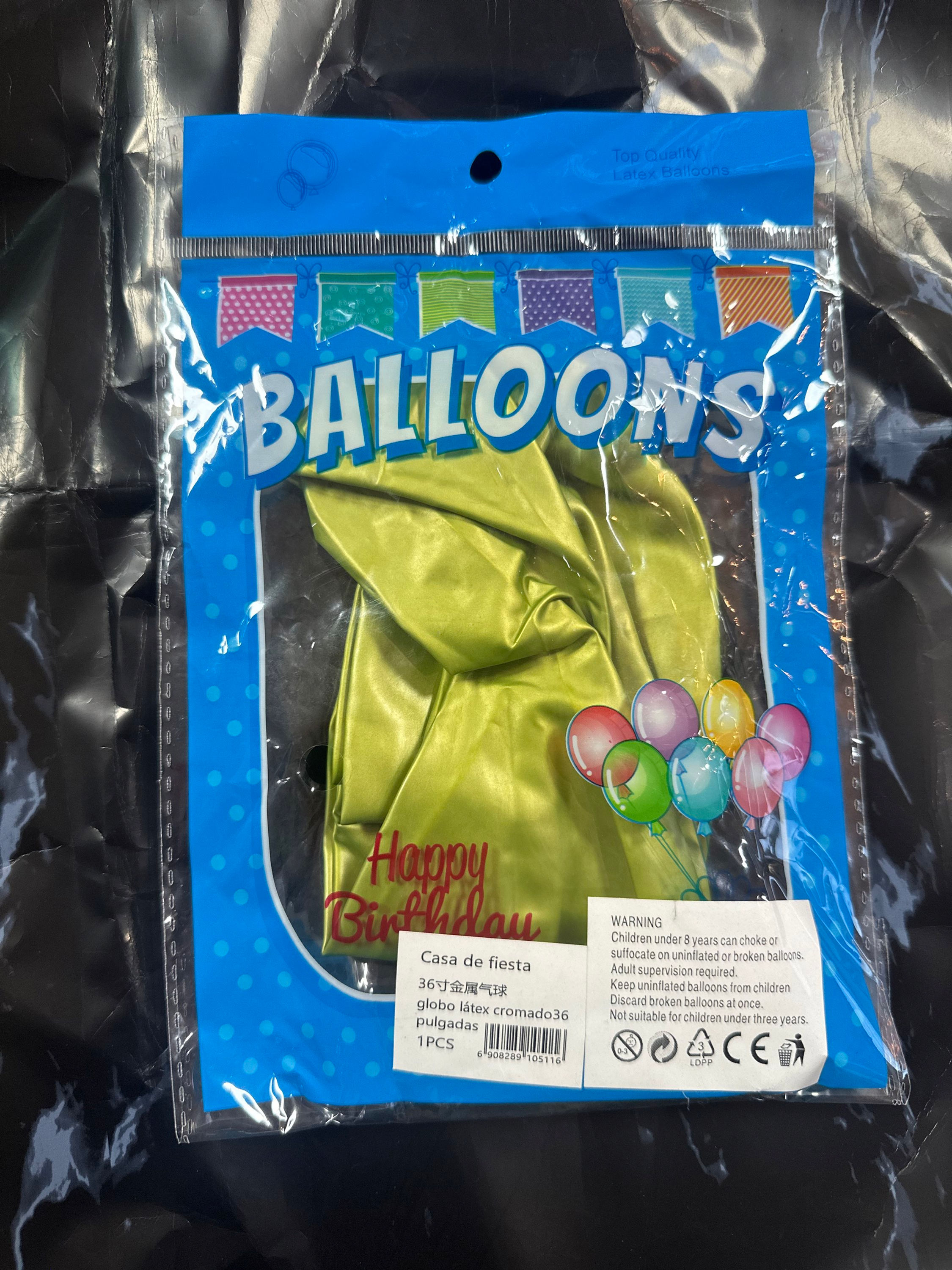Globo látex cromado # 36 pulgadas 1pcs 