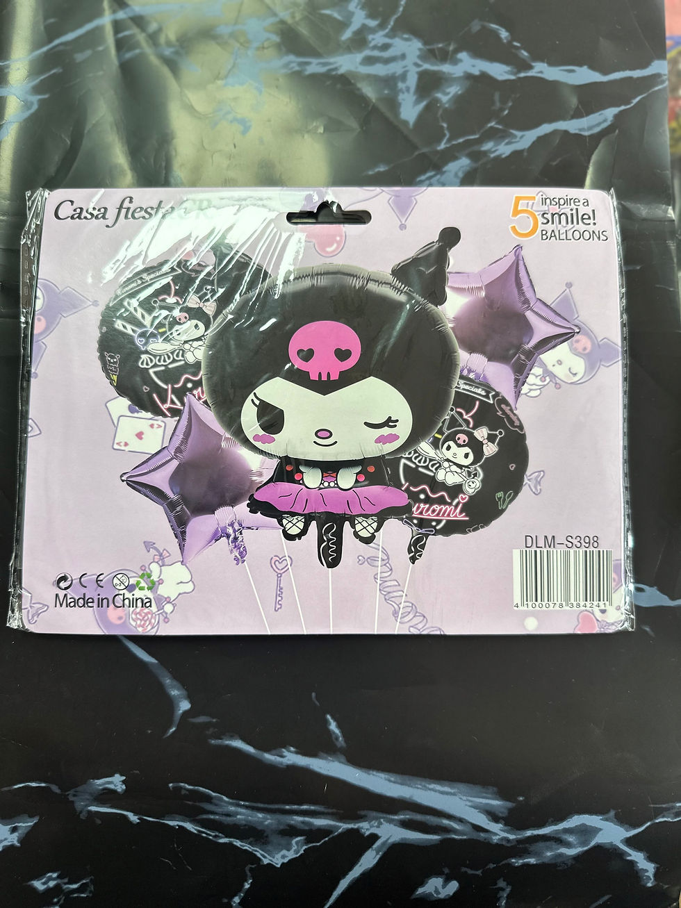 Miniatura: set globo metálico 5pcs(气球5件套） 