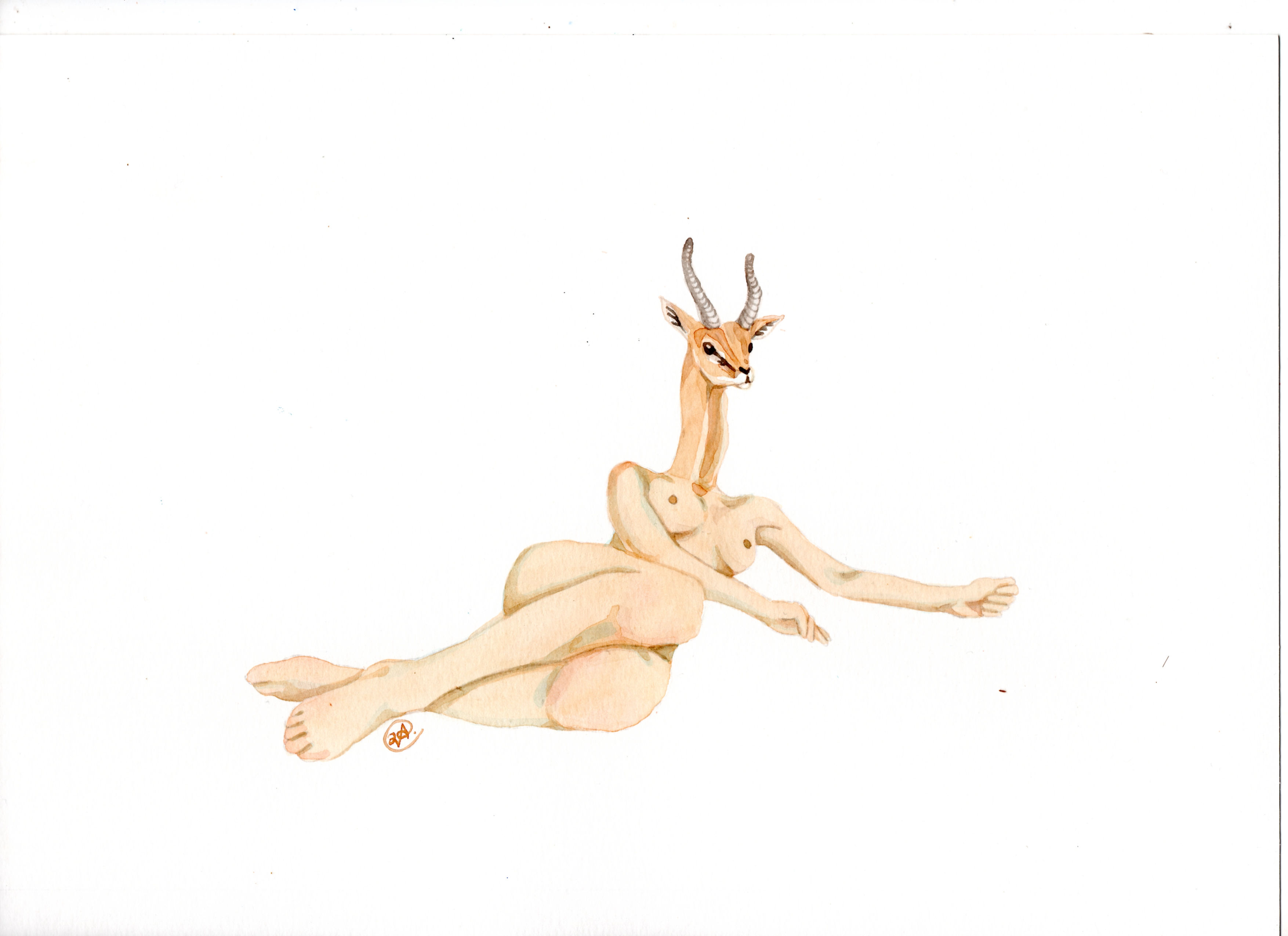 Sem título. Aquarela sobre papel. A4