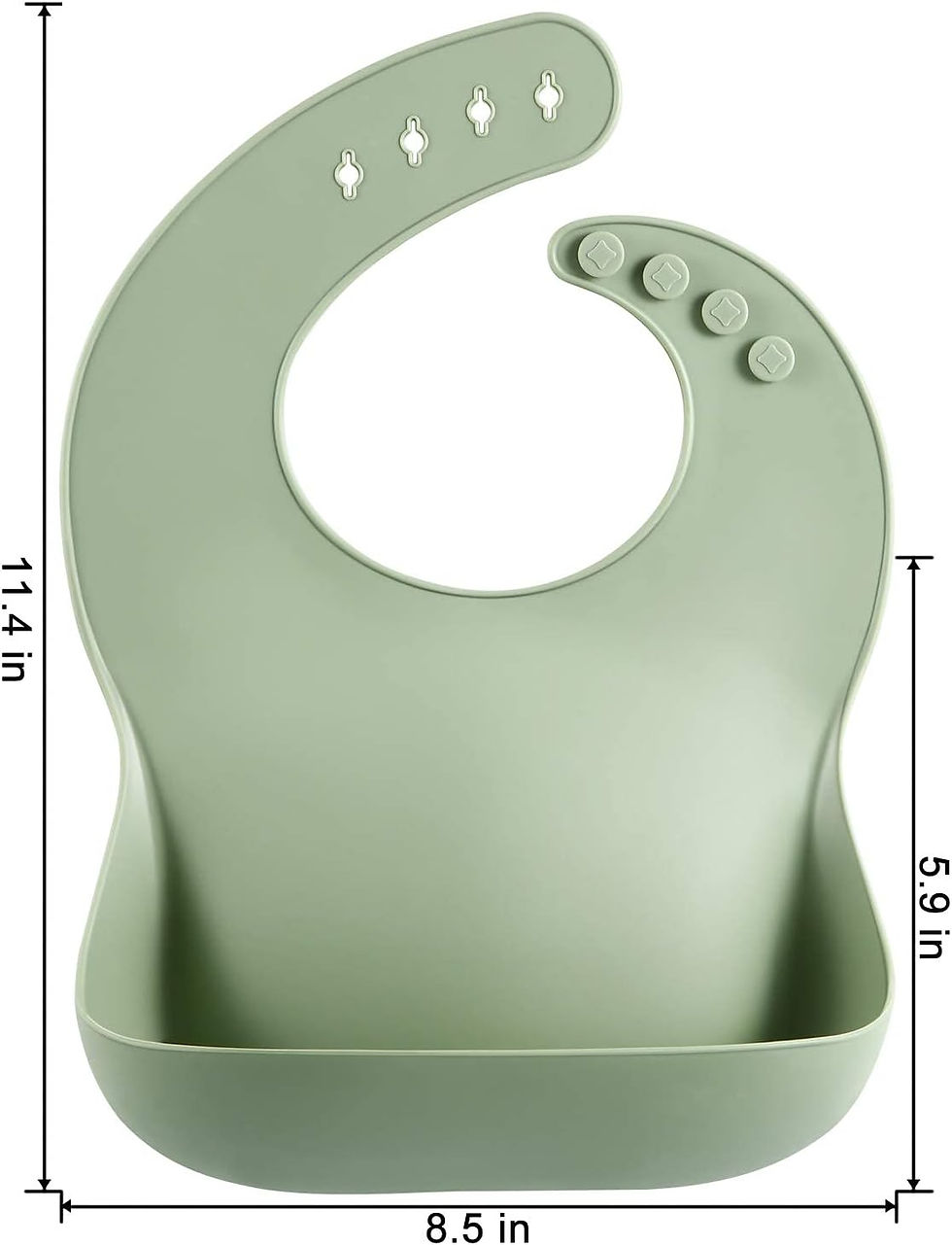 Thumbnail: PandaEar 3-Pack Waterproof Silicone Baby Bibs for 10-72 Months