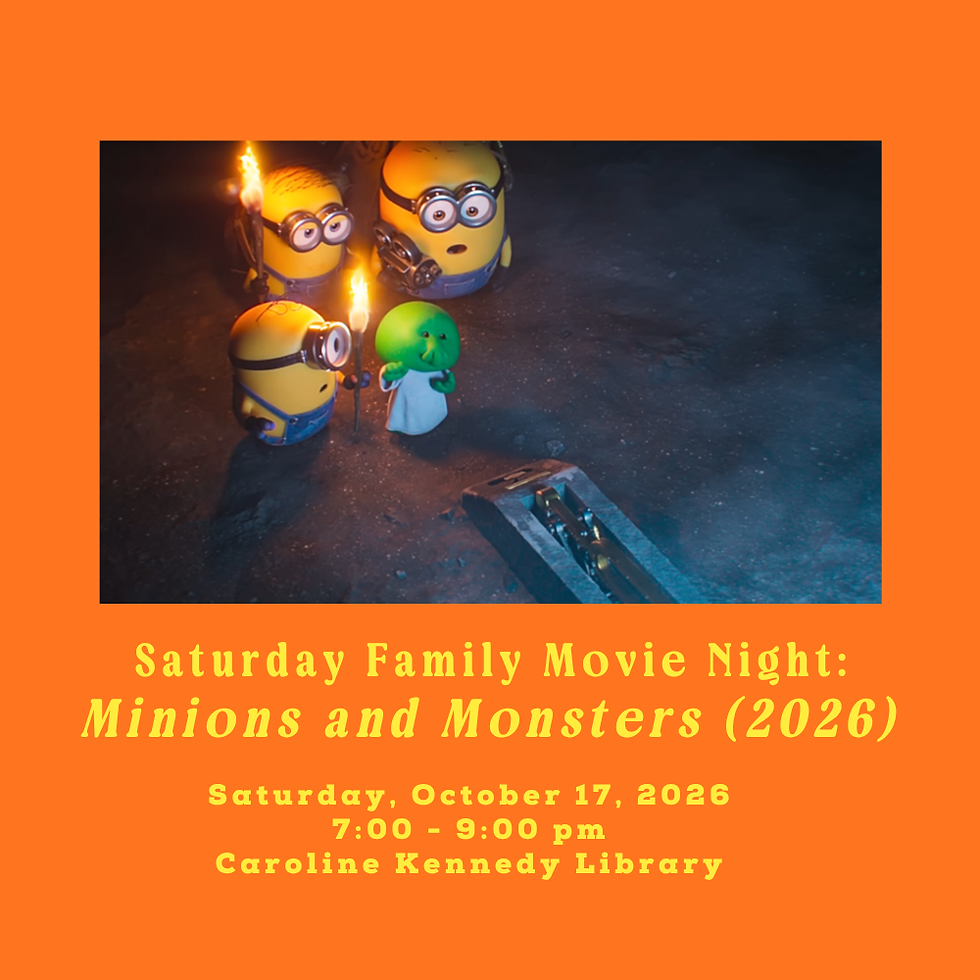 Saturday Family Movie Night: "Minions and Monsters (2026)"