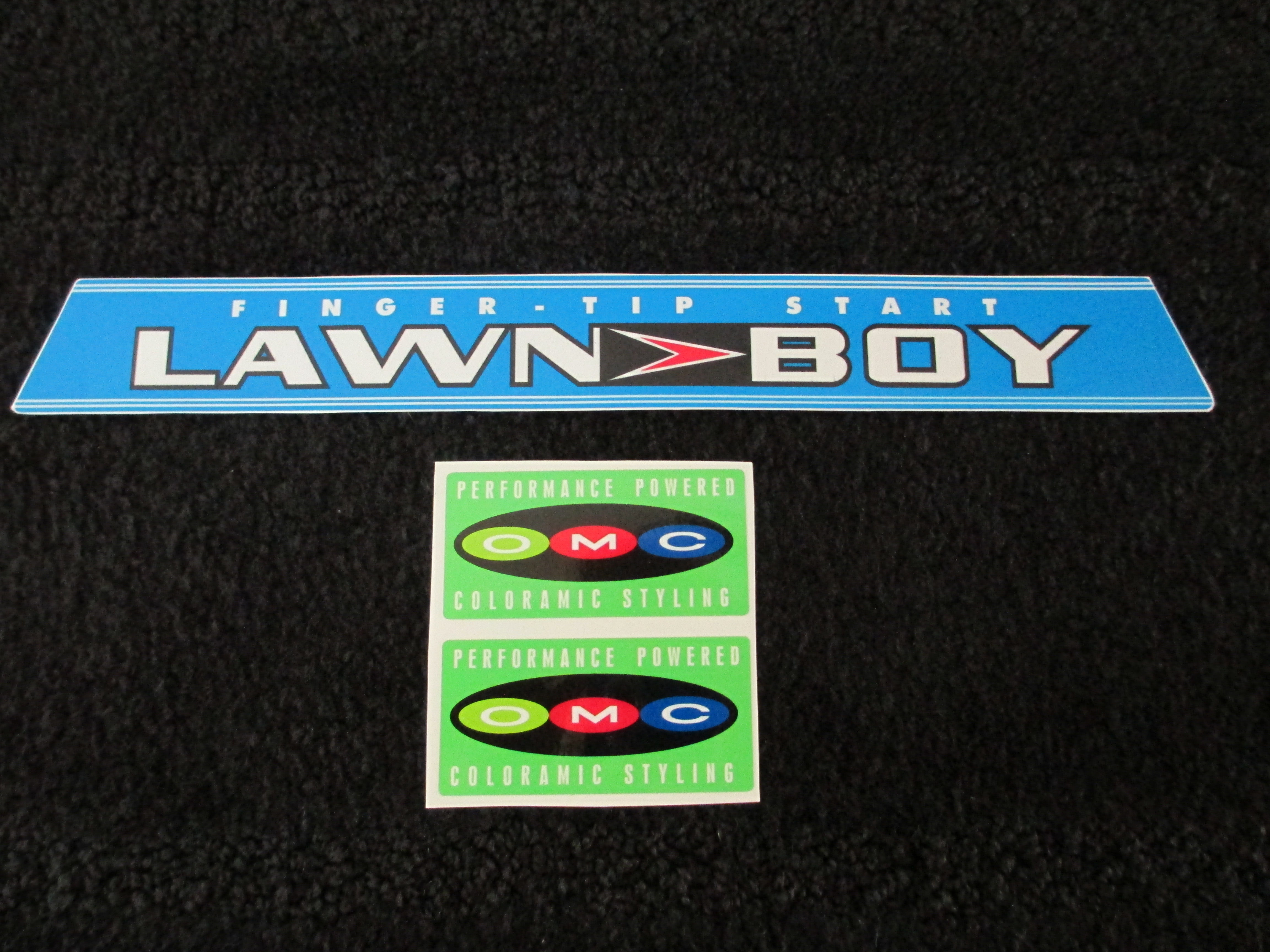 LAWN-BOY 3 PIECE DECAL SET EARLY 60's MODEL