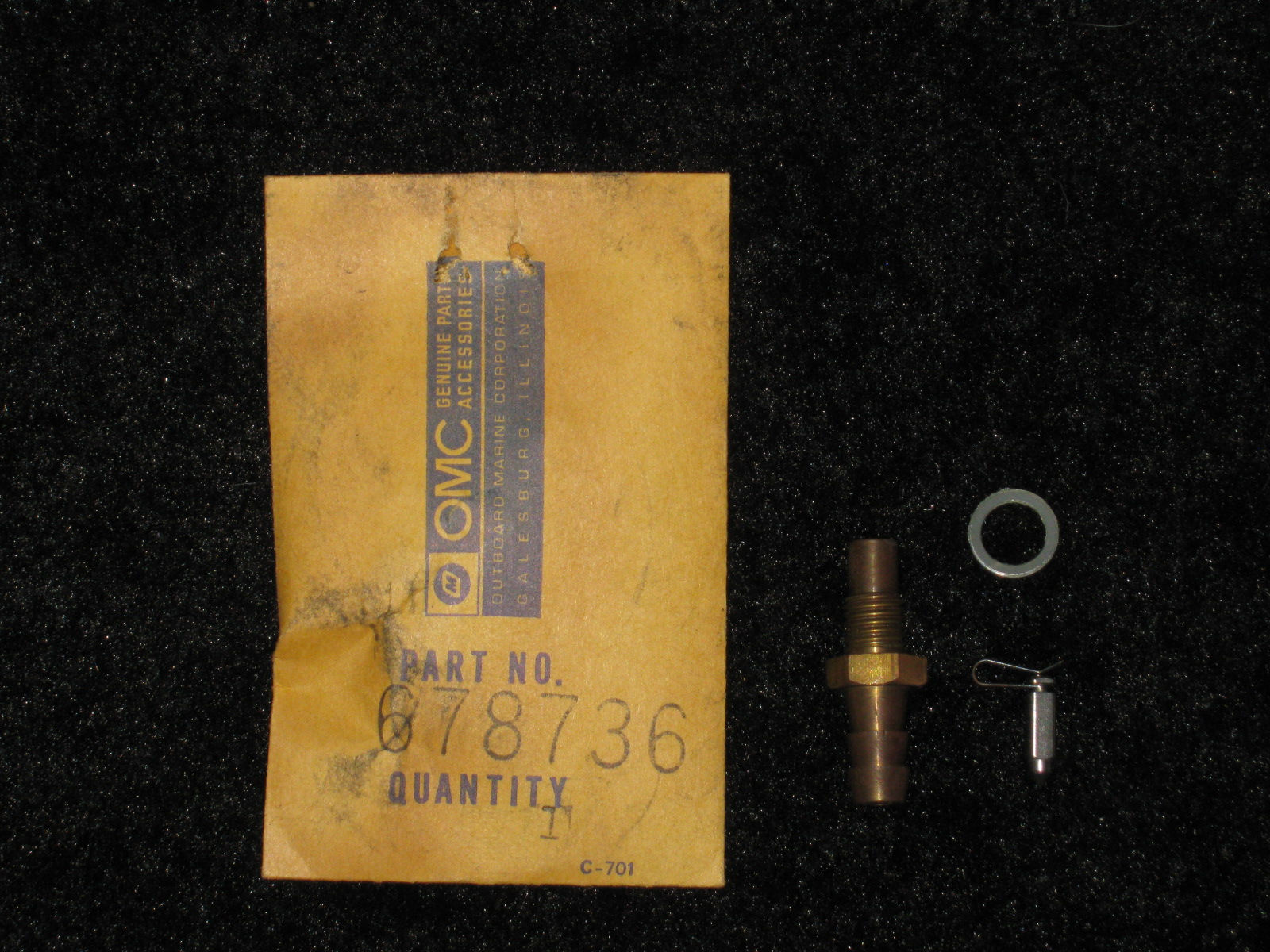 LAWN-BOY CARBURETOR VALVE & SEAT PART # 678736 (NOS)
