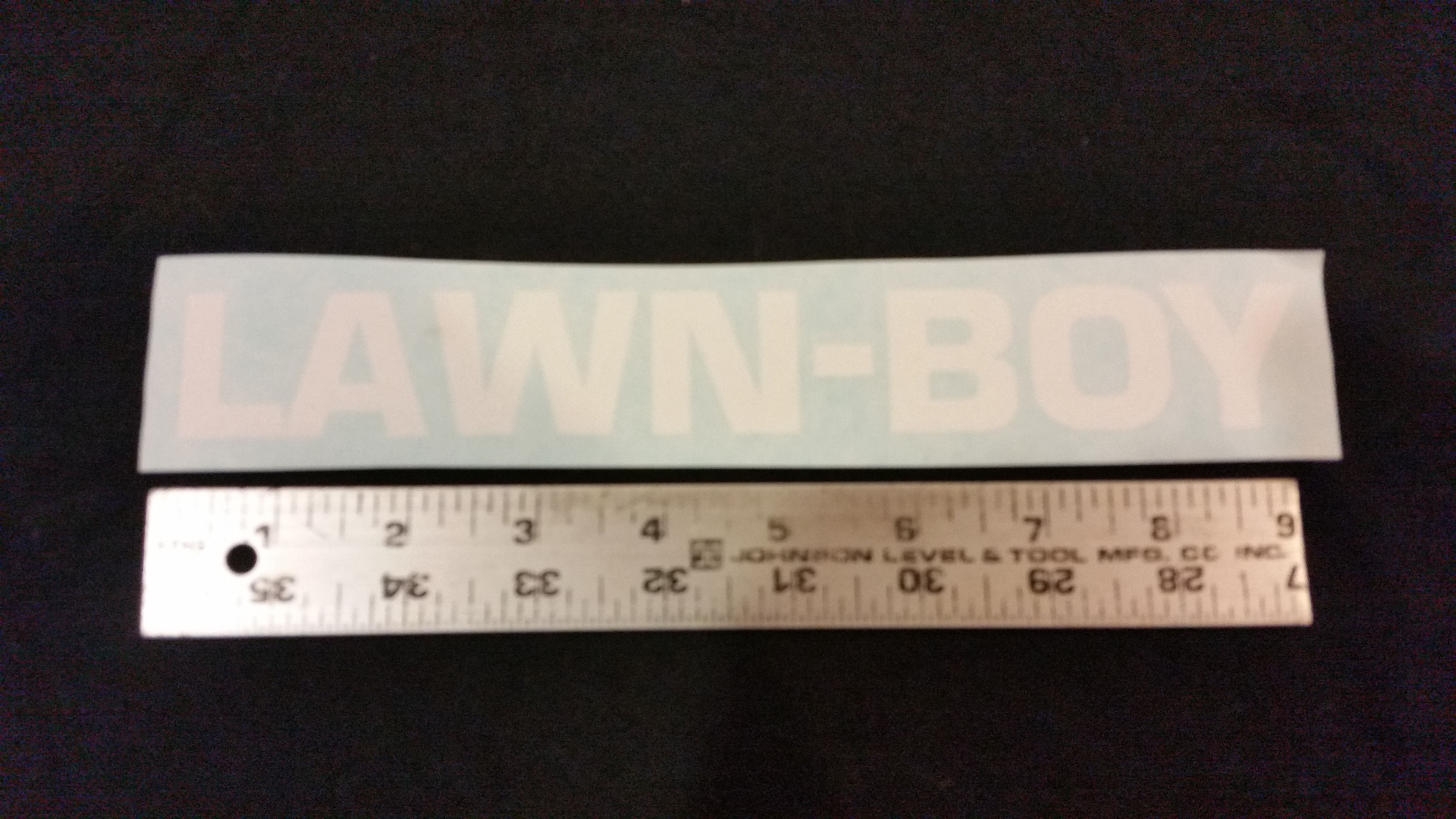 LAWN-BOY BRICKTOP SHROUD REPLACEMENT LETTERS