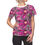 Thumbnail: Hot pink Floral Design t-shirt
