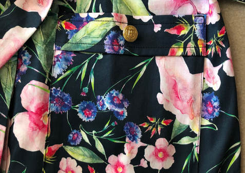 patch pockets on Annie shirt dress