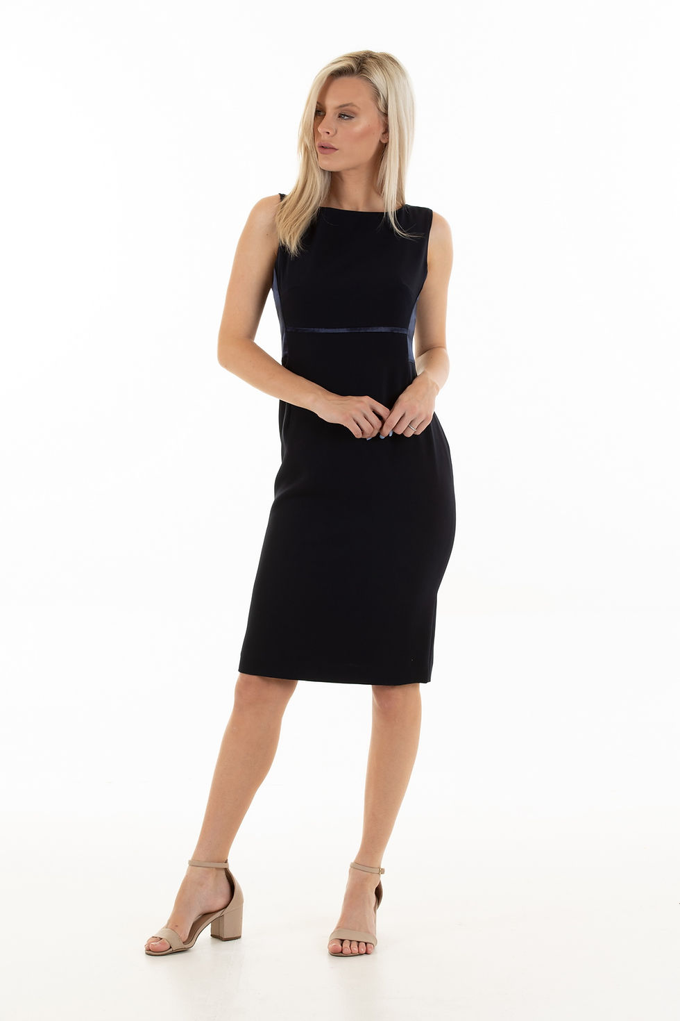 Thumbnail: Sleeveless Sheath Dress with empire line:The Vienna dress