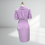 Thumbnail: Asymmetrical collar wrap dress with sleeves: Josephine wrap