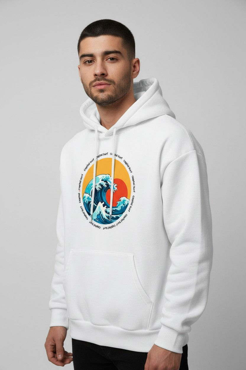 Miniatura: Hoodie White Sunwaves