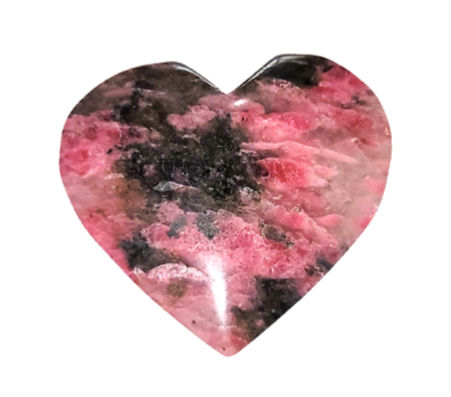Gemmy Rhodonite Large Puffy Heart (#1991)