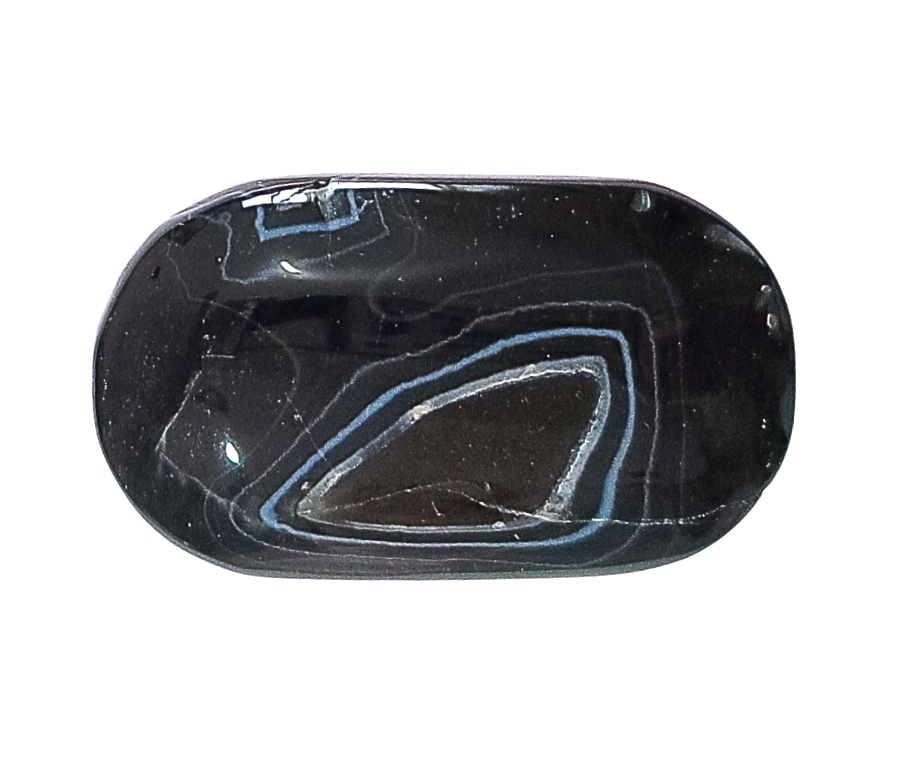 Tuxedo Agate Large Palm Stone (#1738)