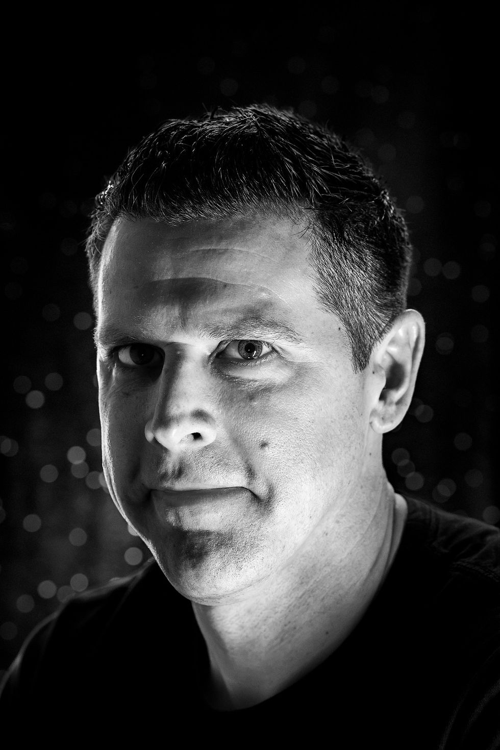 Ron Batcher black and white portrait
