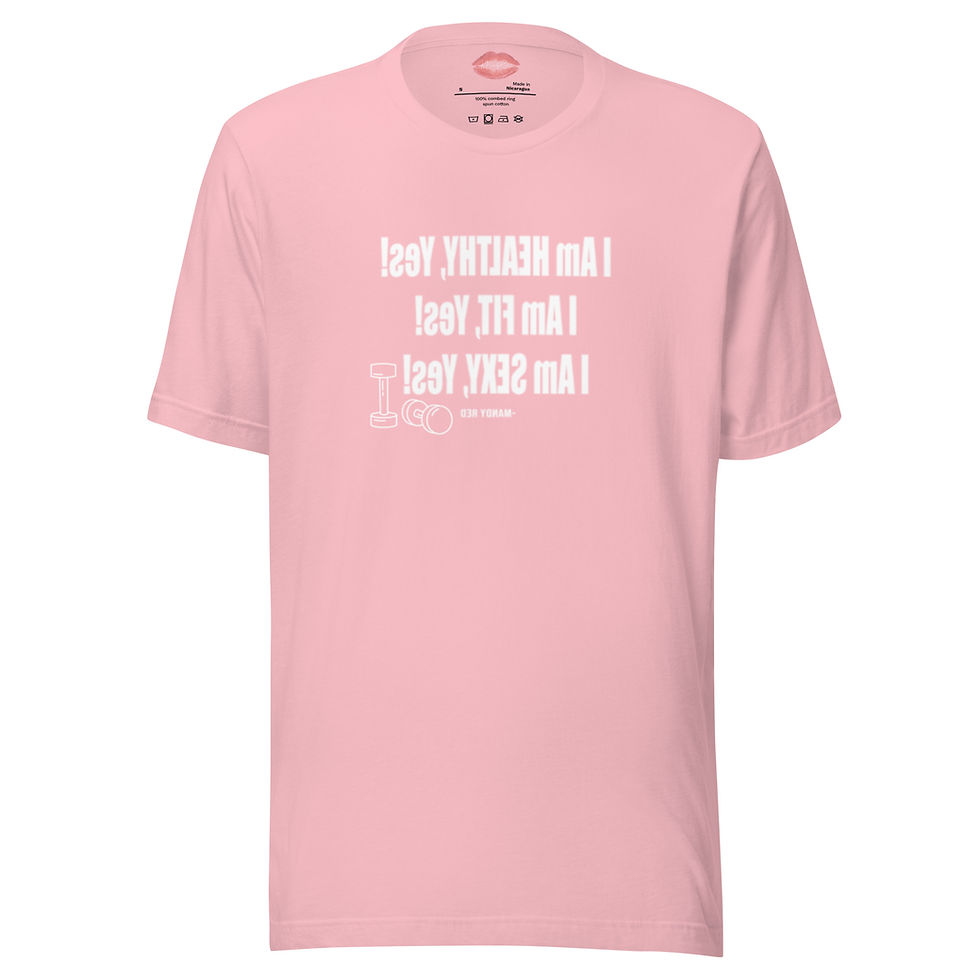 Thumbnail: Mandy Red Self Love- Health Mirror Affirmations Unisex t-shirt
