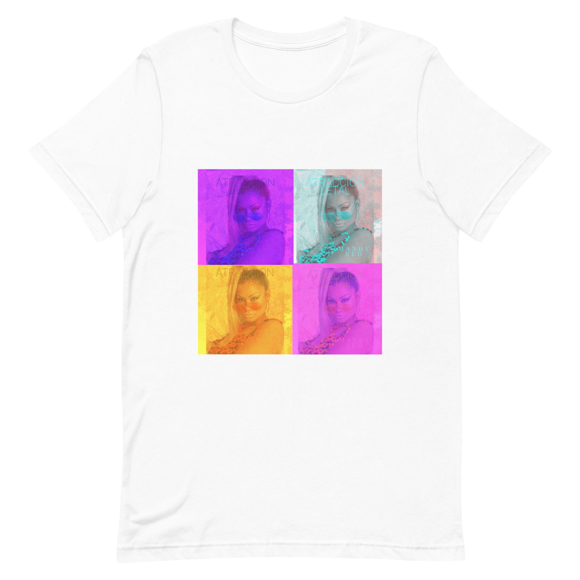 Mandy Red Atraccion Letal Unisex t-shirt (black or white)