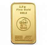 Lingot or 2,5 g – 24 carats