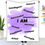 Thumbnail: Purple Affirmation Single-Side Printing Flannel Blanket