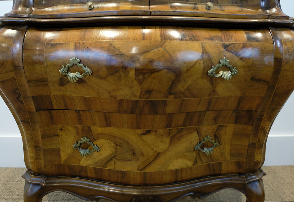 Thumbnail: Italian Marquetry Bombe Commode