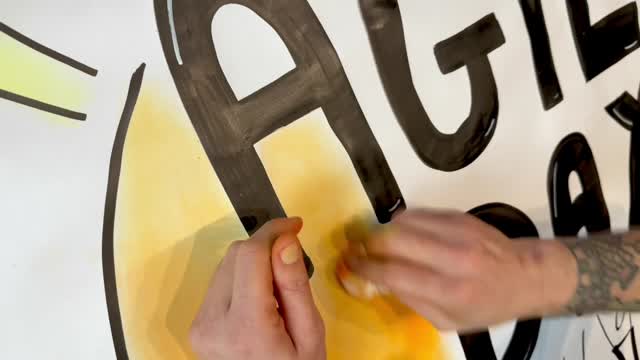 erik collard linkedin shaded text design with halo effect and uneven shading