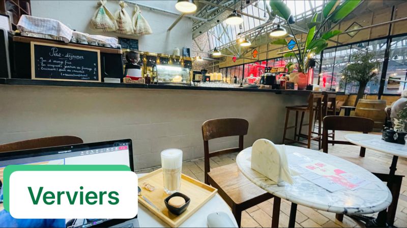 erik collard linkedin home office desk versus remote worker at coffee shop showing contrasting work environments