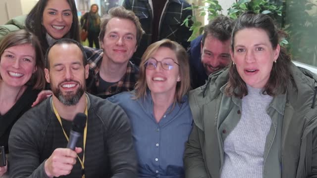 erik collard linkedin team Christmas wishes recording booth at Telenet group