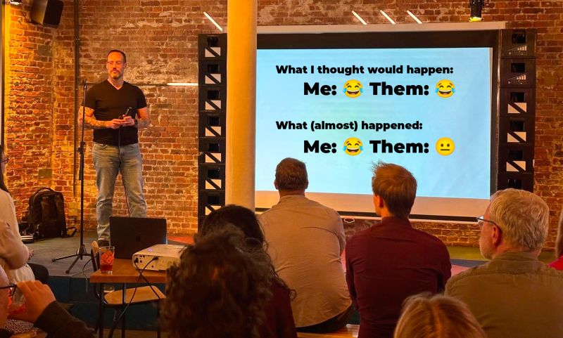 erik collard linkedin emphasizing importance of dry-run rehearsals for public speaking presentations