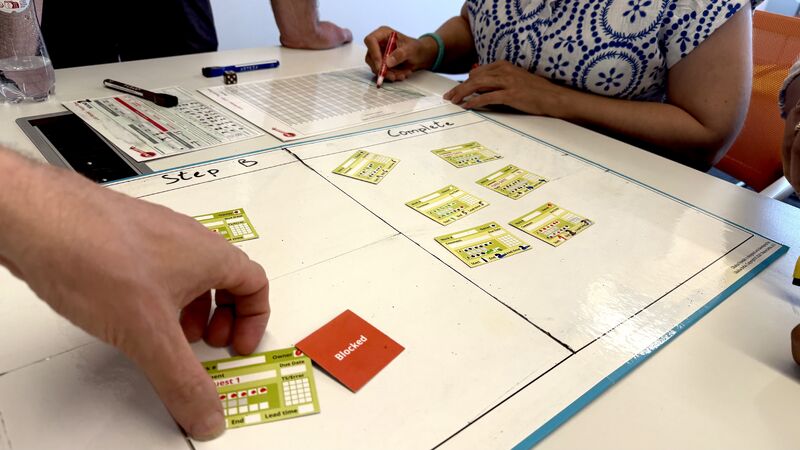 erik collard linkedin Scrum Master learning at OkaloaFlowlab session discussing agile collaboration