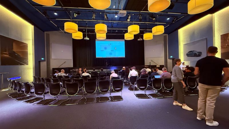 erik collard linkedin first PI Planning day at Mercedes-Benz with sticky notes and planning