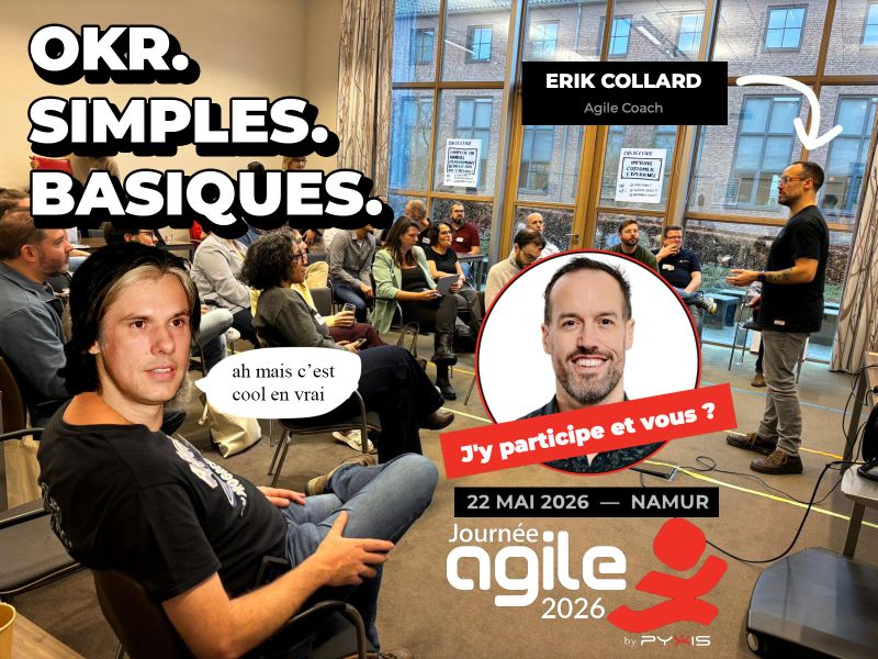 erik collard linkedin speaking at Journée agile about implementing OKRs correctly