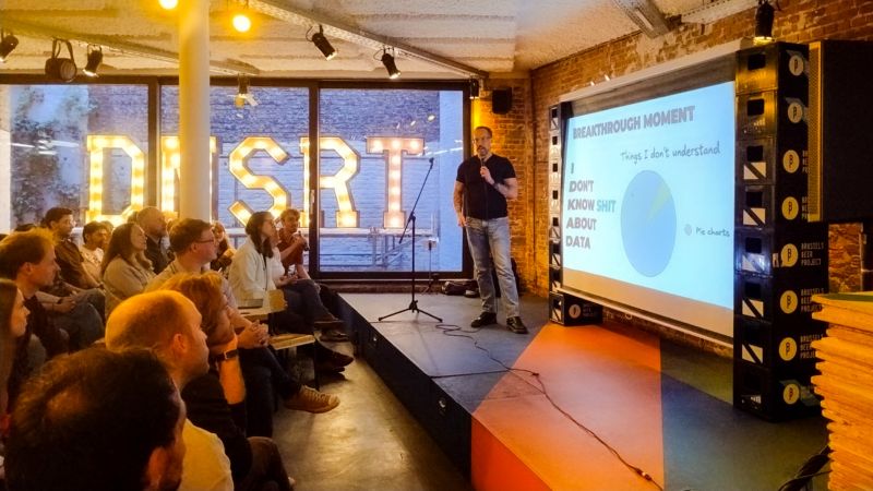 erik collard linkedin speaking at DataBeers Brussels brewery event