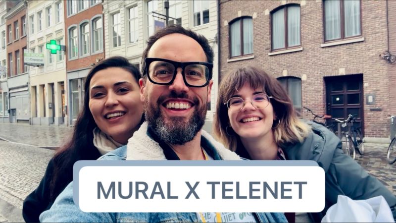 erik collard linkedin Mural tool training session with Nina Peery and Theodora Petra Negrea at Telenet group event