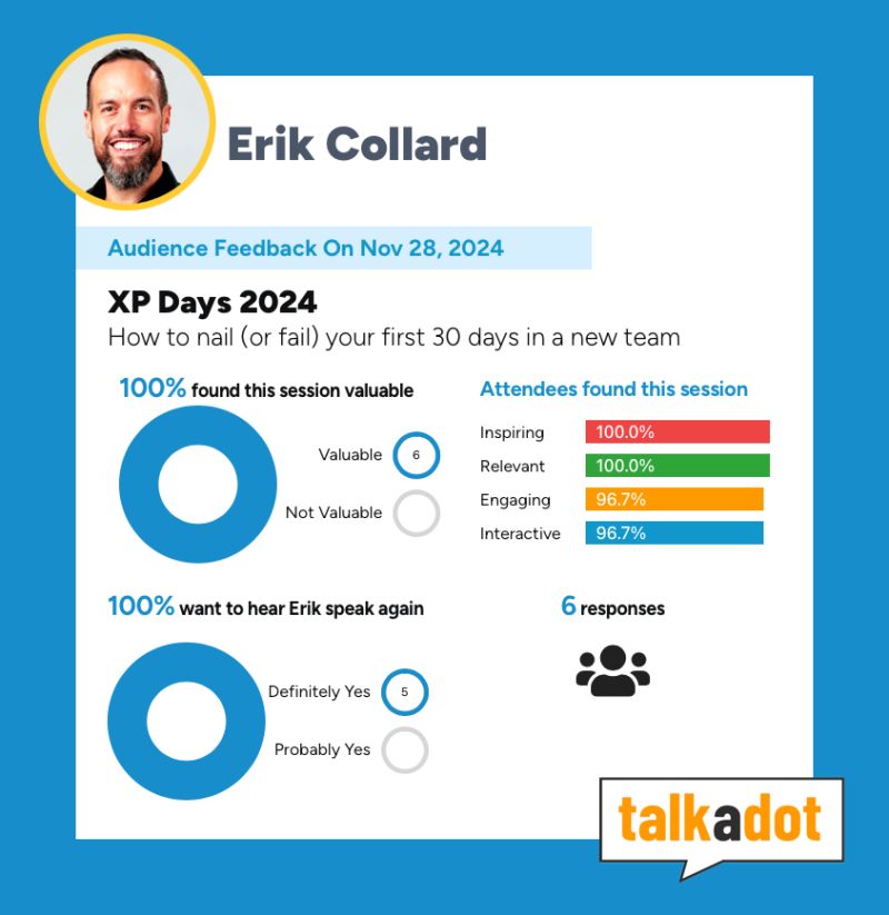 erik collard linkedin workshop presentation at XP Days Benelux 2024 conference