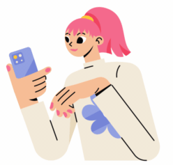 juicy-girl-typing-on-phone.gif