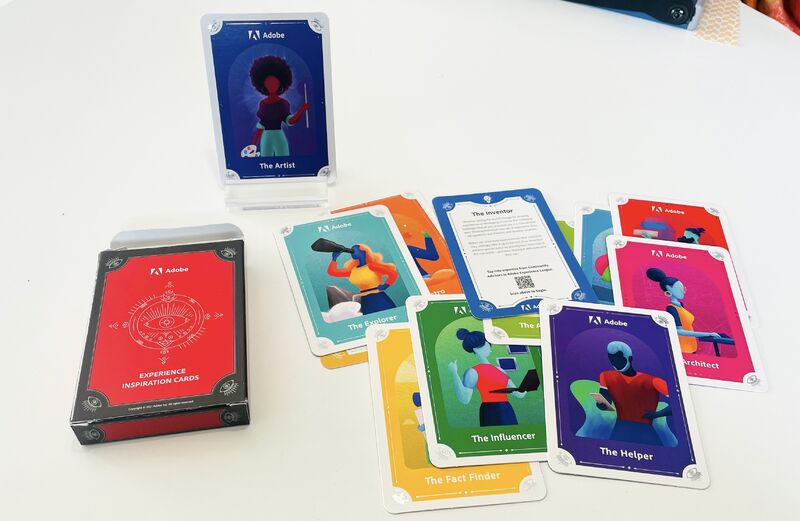 erik collard linkedin Scrum Master holding playing cards with Adobe Experience Manager AEM reference