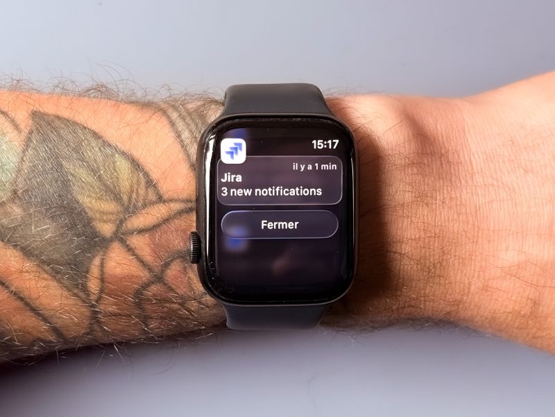 erik collard linkedin humorous take on Jira notifications on Apple Watch