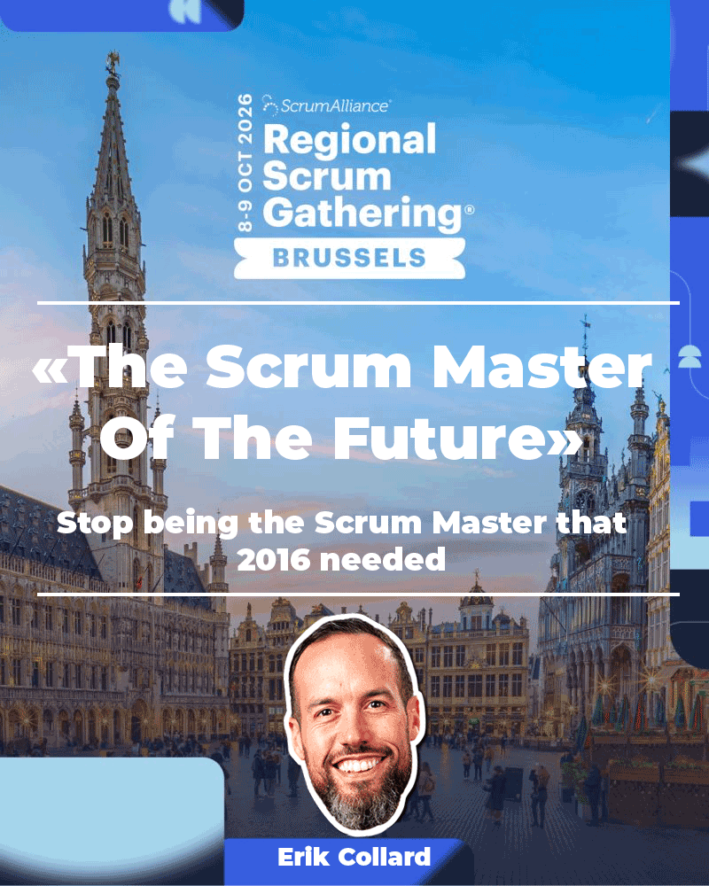 erik collard linkedin Regional Scrum Gathering Brussels 2026 speaker