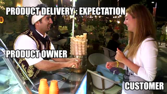 erik collard linkedin Product Owner and customer relationship friction illustration