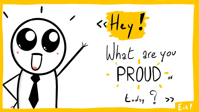 erik collard linkedin concept illustration about genuine pride and humility