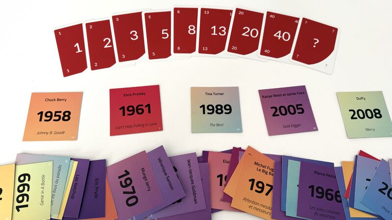 erik collard linkedin team playing Hitster music timeline game for story points training