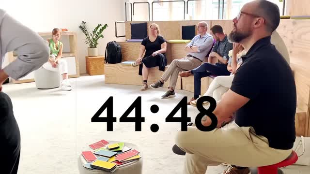 erik collard linkedin time-lapse video of brainstorming workshop showing team movement