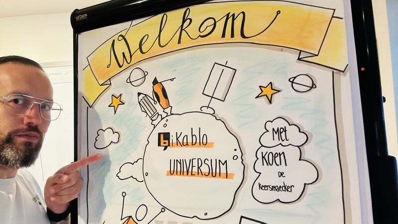 erik collard linkedin attending bikablo training session with instructor Koen De keersmaecker